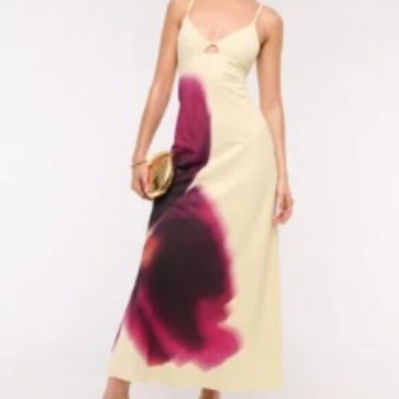 Abercrombie & Fitch - Julia Slip Cutout Maxi Dress - Large Petite - Picture 1 of 5